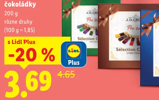 J.D. Gross Selection čokoládky