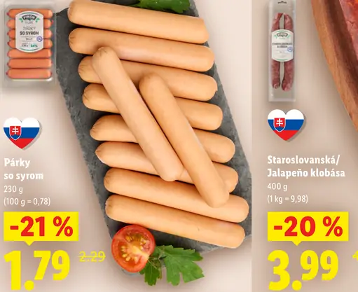 Pikok Párky so syrom