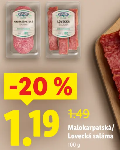 Malokarpatská saláma / Lovecká saláma