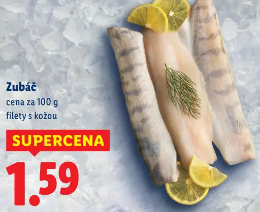 Zubáč filety s kožou