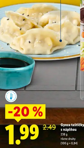 Chef Select Gyoza taštičky so zeleninovou náplňou