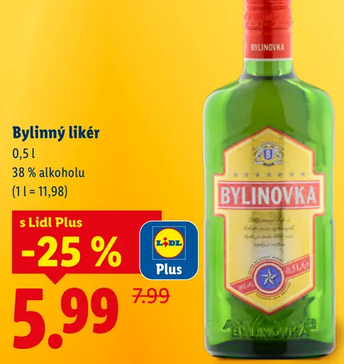 Bylynovka bylinný likér