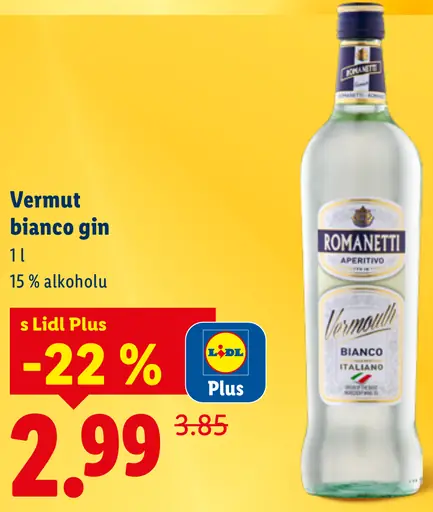 Romanetti Vermut bianco gin