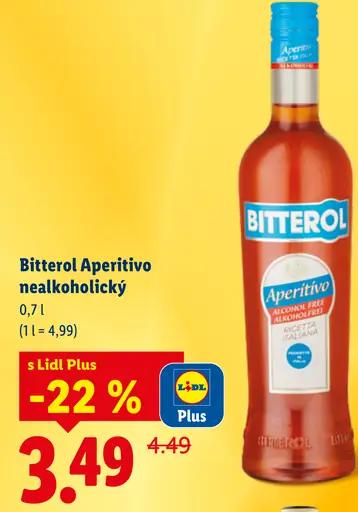 Bitterol Aperitivo nealkoholický