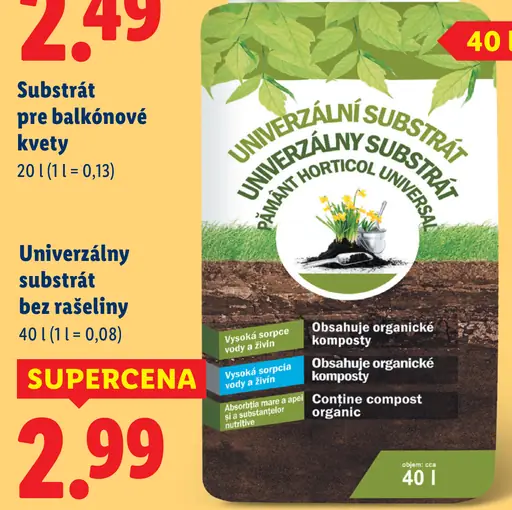 Univerzálny substrát bez rašeliny