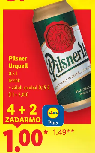 Pilsner Urquell plechovka