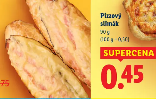 Pizzový slimák pečivo