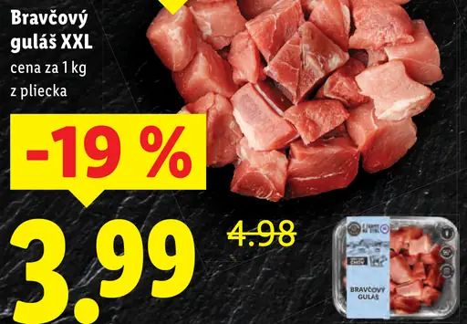 Mäsiarova bravčový guláš XXL