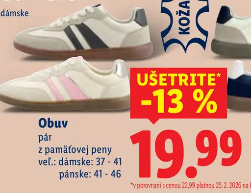 Esmara dámska obuv z pamäťovej peny