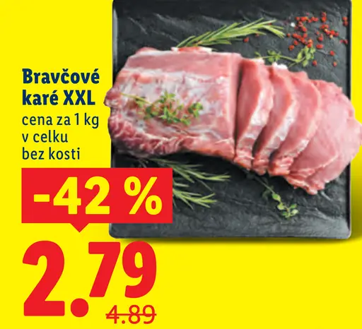 Bravčové karé XXL bez kosti