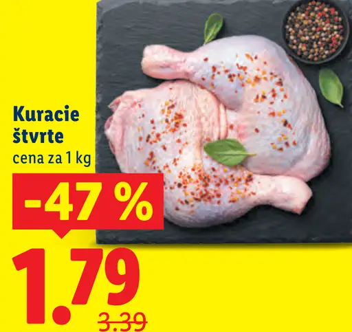Kuracie štvrte čerstvé