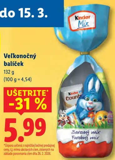 Kinder Mix veľkonočný balíček