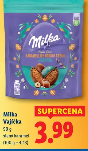 Milka Vajíčka slaný karamel