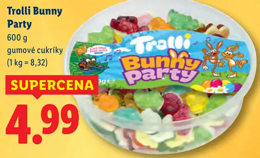 Trolli Bunny Party gumové cukríky