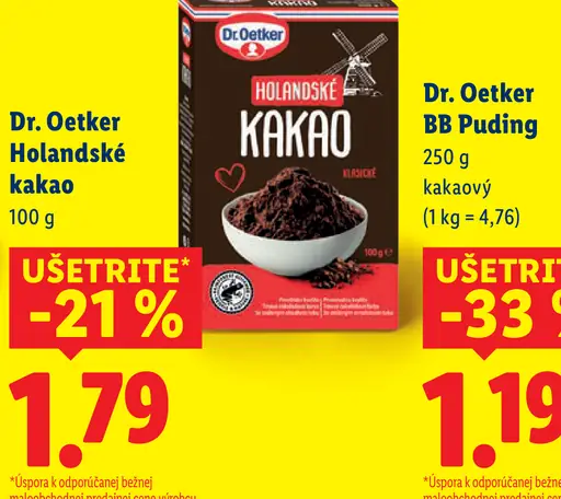 Dr. Oetker Holandské kakao