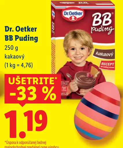 Dr. Oetker BB puding kakaový