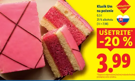 Klasik Um na pečenie 25 % alkoholu