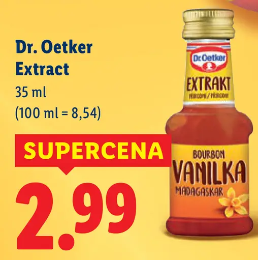Dr. Oetker Extrakt prírodný bourbon vanilka Madagaskar