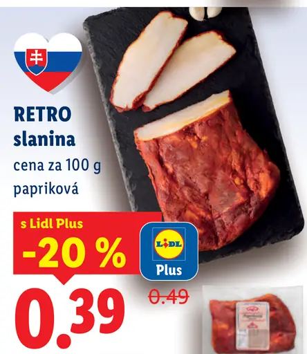 RETRO slanina papriková