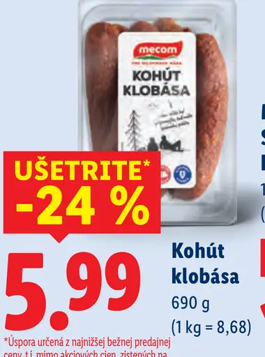 Mecom Kohút klobása