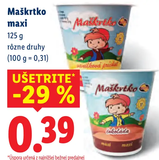 Rajo Maškrťko maxi rôzne druhy