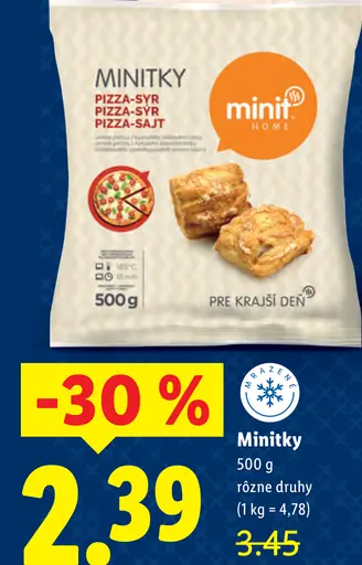 Minitky pizza-syr slané pečivo