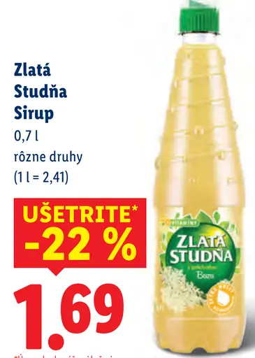 Zlatá studňa sirup