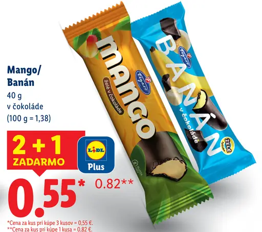 Mango/Banán v čokoláde