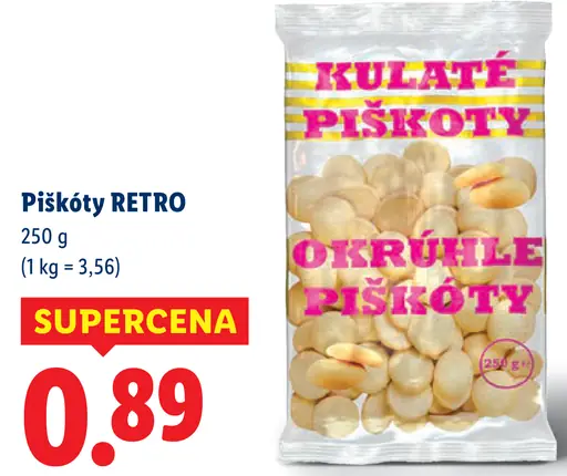 Piškóty RETRO okrúhle piškóty