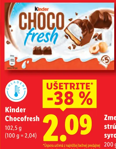Kinder Chocofresh chladený čokoládový dezert