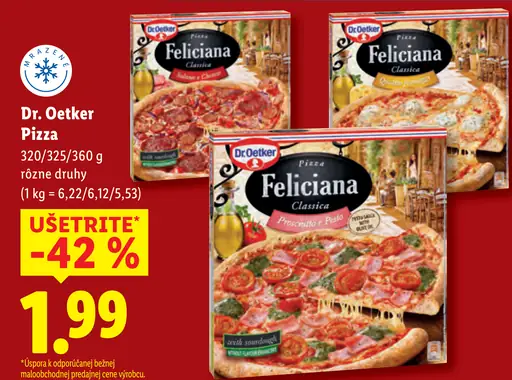Dr. Oetker Pizza rôzne druhy