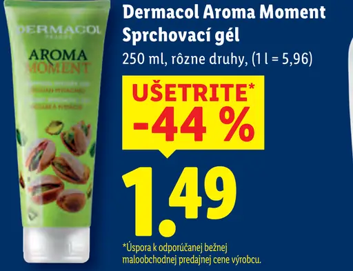Dermacol Aroma sprchovací gél rôzne druhy