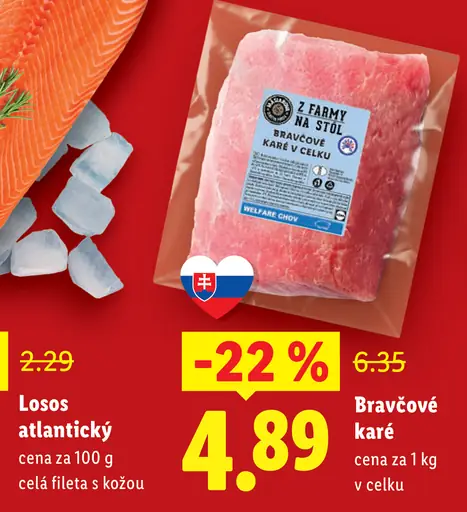 Z farmy na stôl bravčové karé vcelku