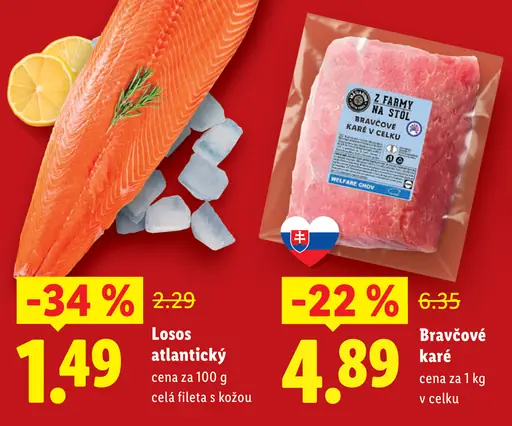 Losos atlantický celá fileta s kožou