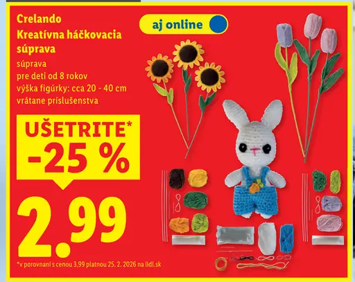 Crelando Kreatívna háčkovacia súprava