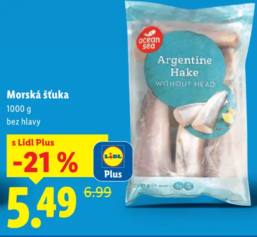 Ocean Sea morská šťuka bez hlavy