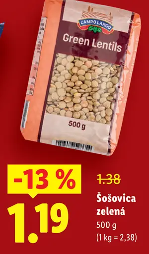 Campo Largo Šošovica zelená