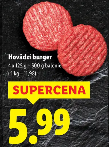 Hovädzí burger