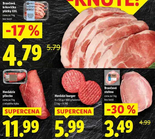 Bravčová krkovička XXL plátky