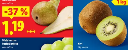 Biele hrozno bezjadierkové