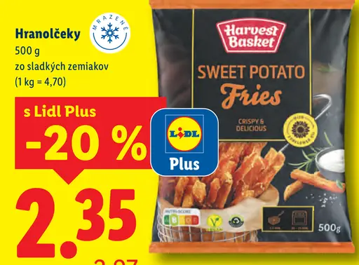 Harvest Basket hranolčeky zo sladkých zemiakov