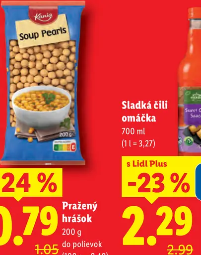 Kania pražený hrášok do polievok