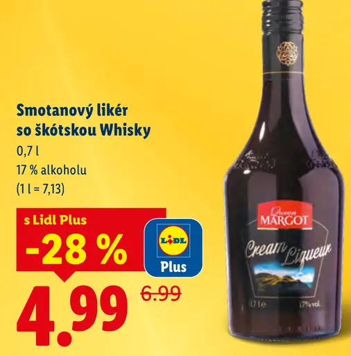 Queen Margot smotanový likér so škótskou whisky