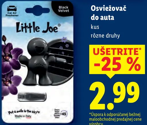 Little Joe Osviežovač do auta