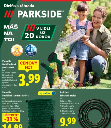 Parkside Multifunkčný postrekovač