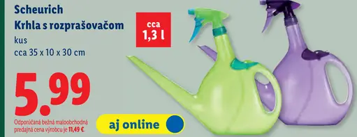 Scheurich Krhla s rozprašovačom