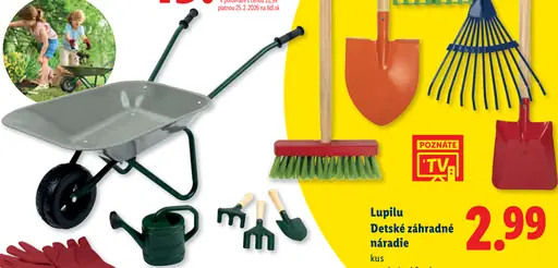 Lupilu detské záhradné náradie