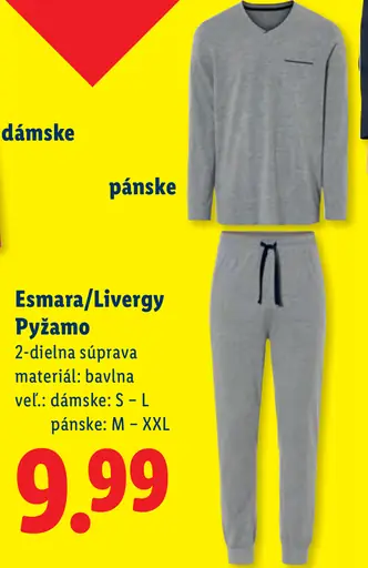 Esmara/Livergy pyžamo dámske