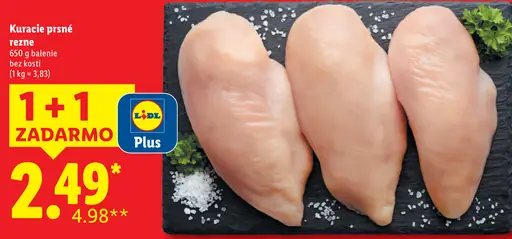 Kuracie prsia rezne bez kosti