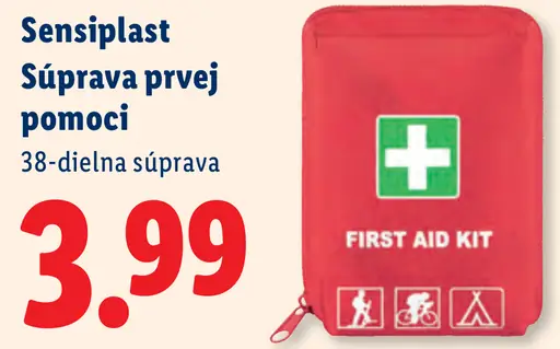 Sensiplast súprava prvej pomoci 38-dielna